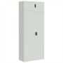 Light gray steel filing cabinet 90x40x220 cm by vidaXL, Lockers and storage cabinets - Ref: Foro24-3188320, Price: 424,92 €, ...