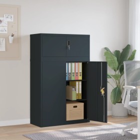 Anthracite gray steel filing cabinet 90x40x145 cm by vidaXL, Lockers and storage cabinets - Ref: Foro24-3188330, Price: 331,9...