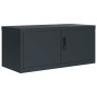 Anthracite gray steel locker 90x40x180 cm by vidaXL, Lockers and storage cabinets - Ref: Foro24-3188331, Price: 395,66 €, Dis...