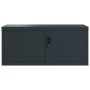 Anthracite gray steel locker 90x40x180 cm by vidaXL, Lockers and storage cabinets - Ref: Foro24-3188331, Price: 395,66 €, Dis...