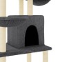 Rascador para gatos con postes de sisal gris oscuro 180 cm de vidaXL, Mobiliario para gatos - Ref: Foro24-172033, Precio: 87,...