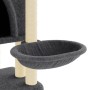 Rascador para gatos con postes de sisal gris oscuro 180 cm de vidaXL, Mobiliario para gatos - Ref: Foro24-172033, Precio: 87,...