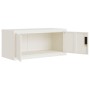 Armario archivador acero blanco 90x40x130 cm de vidaXL, Taquillas y armarios de almacenamiento - Ref: Foro24-3188311, Precio:...