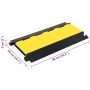 Protective cable ramps with 5 channels rubber 90 cm by vidaXL, Road and traffic signs - Ref: Foro24-150965, Price: 63,14 €, D...