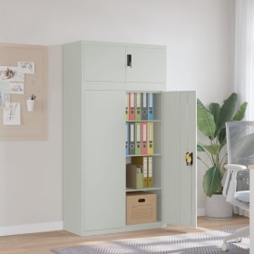 Light gray steel filing cabinet 90x40x180 cm by vidaXL, Lockers and storage cabinets - Ref: Foro24-3188319, Price: 335,48 €, ...