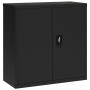 Black steel filing cabinet 90x40x130 cm by vidaXL, Lockers and storage cabinets - Ref: Foro24-3188323, Price: 284,39 €, Disco...