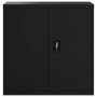 Black steel filing cabinet 90x40x130 cm by vidaXL, Lockers and storage cabinets - Ref: Foro24-3188323, Price: 284,39 €, Disco...