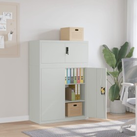 Light gray steel filing cabinet 90x40x130 cm by vidaXL, Lockers and storage cabinets - Ref: Foro24-3188317, Price: 335,34 €, ...