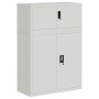 Light gray steel filing cabinet 90x40x130 cm by vidaXL, Lockers and storage cabinets - Ref: Foro24-3188317, Price: 376,00 €, ...