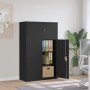 Black steel filing cabinet 90x40x145 cm by vidaXL, Lockers and storage cabinets - Ref: Foro24-3188324, Price: 310,67 €, Disco...