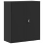 Black steel filing cabinet 90x40x145 cm by vidaXL, Lockers and storage cabinets - Ref: Foro24-3188324, Price: 310,67 €, Disco...