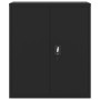 Black steel filing cabinet 90x40x145 cm by vidaXL, Lockers and storage cabinets - Ref: Foro24-3188324, Price: 310,67 €, Disco...