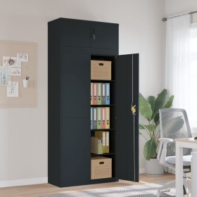 Anthracite gray steel filing cabinet 90x40x220 cm by vidaXL, Lockers and storage cabinets - Ref: Foro24-3188332, Price: 440,6...