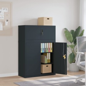 Anthracite gray steel filing cabinet 90x40x130 cm by vidaXL, Lockers and storage cabinets - Ref: Foro24-3188329, Price: 294,9...