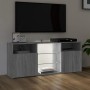 TV cabinet with LED lights Sonoma gray 120x30x50 cm by vidaXL, TV Furniture - Ref: Foro24-815715, Price: 101,85 €, Discount: %