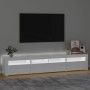 TV stand with bright white LED lights 210x35x40 cm by vidaXL, TV Furniture - Ref: Foro24-3152734, Price: 194,24 €, Discount: %