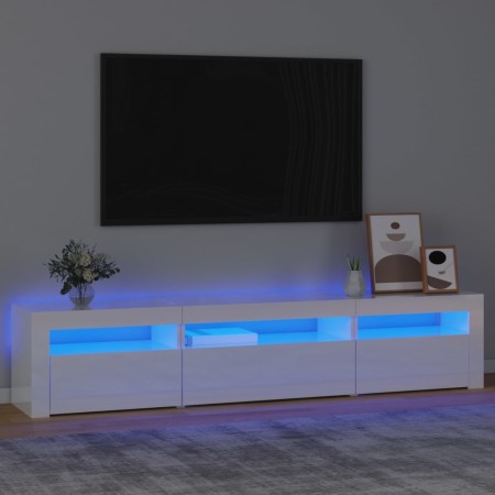 TV cabinet with bright white LED lights 195x35x40 cm by vidaXL, TV Furniture - Ref: Foro24-3152742, Price: 208,01 €, Discount: %