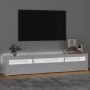 TV-Schrank mit strahlend weißen LED-Leuchten 195x35x40 cm von vidaXL, TV-Möbel - Ref: Foro24-3152742, Preis: 198,99 €, Rabatt: %