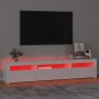 TV cabinet with bright white LED lights 195x35x40 cm by vidaXL, TV Furniture - Ref: Foro24-3152742, Price: 208,01 €, Discount: %