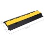 Cable protector ramps with 2 channels 2 pcs rubber 100 cm by vidaXL, Road and traffic signs - Ref: Foro24-150968, Price: 91,9...