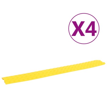 Floor cable protector ramp 4 pcs yellow 98.5 cm by vidaXL, Road and traffic signs - Ref: Foro24-150969, Price: 37,69 €, Disco...