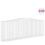 Gabion baskets 20 units, arched shape, iron, 400x50x140/160cm by vidaXL, Pots and planters - Ref: Foro24-3145992, Price: 3,00...