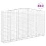 Gabion baskets 10 units, arched shape, iron, 400x50x220/240cm by vidaXL, Pots and planters - Ref: Foro24-3146042, Price: 2,00...