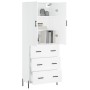 Aparador alto madera contrachapada blanco 69,5x34x180 cm de vidaXL, Aparadores - Ref: Foro24-3195851, Precio: 185,86 €, Descu...