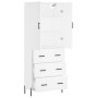 Aparador alto madera contrachapada blanco 69,5x34x180 cm de vidaXL, Aparadores - Ref: Foro24-3195851, Precio: 185,86 €, Descu...