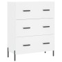 Aparador alto madera contrachapada blanco 69,5x34x180 cm de vidaXL, Aparadores - Ref: Foro24-3195851, Precio: 185,86 €, Descu...