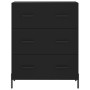 Aparador alto madera contrachapada negro 69,5x34x180 cm de vidaXL, Aparadores - Ref: Foro24-3195852, Precio: 179,99 €, Descue...