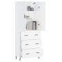 Tall white plywood sideboard 69.5x34x180 cm by vidaXL, Sideboards - Ref: Foro24-3195859, Price: 166,60 €, Discount: %