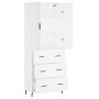 Aparador alto madera contrachapada blanco 69,5x34x180 cm de vidaXL, Aparadores - Ref: Foro24-3195859, Precio: 177,66 €, Descu...