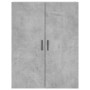 Aparador alto madera contrachapada gris hormigón 69,5x34x180 cm de vidaXL, Aparadores - Ref: Foro24-3195863, Precio: 165,94 €...