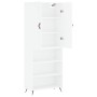 Aparador alto madera contrachapada blanco 69,5x34x180 cm de vidaXL, Aparadores - Ref: Foro24-3196043, Precio: 127,09 €, Descu...