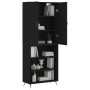 Tall black plywood sideboard 69.5x34x180 cm by vidaXL, Sideboards - Ref: Foro24-3196044, Price: 123,02 €, Discount: %