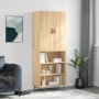 Aparador alto madera contrachapada color roble 69,5x34x180 cm de vidaXL, Aparadores - Ref: Foro24-3196046, Precio: 123,99 €, ...