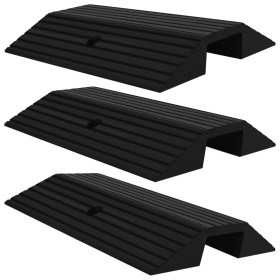 Bridge threshold ramp 3 units rubber 49x40x8 cm by vidaXL, Road and traffic signs - Ref: Foro24-150977, Price: 113,00 €, Disc...