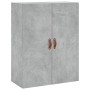 Aparador alto madera contrachapada gris hormigón 69,5x34x180 cm de vidaXL, Aparadores - Ref: Foro24-3196047, Precio: 128,02 €...