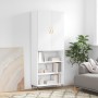 Aparador alto madera contrachapada blanco brillo 69,5x34x180 cm de vidaXL, Aparadores - Ref: Foro24-3196053, Precio: 130,64 €...