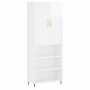 High glossy white plywood sideboard 69.5x34x180 cm by vidaXL, Sideboards - Ref: Foro24-3196053, Price: 130,64 €, Discount: %