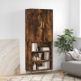 Aparador alto madera contrachapada roble ahumado 69,5x34x180 cm de vidaXL, Aparadores - Ref: Foro24-3196056, Precio: 126,24 €...