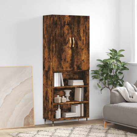 Tall smoked oak plywood sideboard 69.5x34x180 cm by vidaXL, Sideboards - Ref: Foro24-3196056, Price: 126,24 €, Discount: %