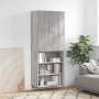 Aparador alto madera contrachapada gris sonoma 69,5x34x180 cm de vidaXL, Aparadores - Ref: Foro24-3196057, Precio: 121,30 €, ...