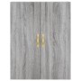 Aparador alto madera contrachapada gris sonoma 69,5x34x180 cm de vidaXL, Aparadores - Ref: Foro24-3196057, Precio: 121,30 €, ...