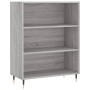 Aparador alto madera contrachapada gris sonoma 69,5x34x180 cm de vidaXL, Aparadores - Ref: Foro24-3196057, Precio: 121,30 €, ...