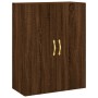 Aparador alto madera contrachapada marrón roble 69,5x34x180 cm de vidaXL, Aparadores - Ref: Foro24-3196058, Precio: 119,99 €,...