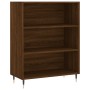 Aparador alto madera contrachapada marrón roble 69,5x34x180 cm de vidaXL, Aparadores - Ref: Foro24-3196058, Precio: 119,99 €,...