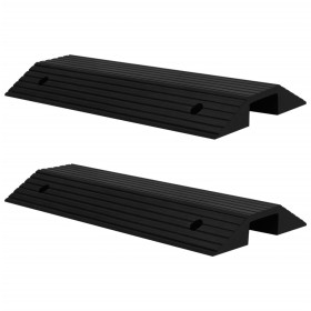 Bridge threshold ramp 2 pcs rubber 80x40x8 cm by vidaXL, Road and traffic signs - Ref: Foro24-150979, Price: 148,24 €, Discou...