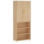 High oak-colored plywood sideboard 69.5x34x180 cm by vidaXL, Sideboards - Ref: Foro24-3196062, Price: 113,92 €, Discount: %